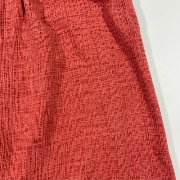 Madewell Off The Shoulder Dress Orange Textured - Picture 9 of 9